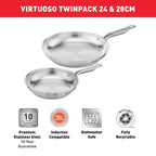 Набор сковород Tefal Virtuoso Induction (24/28 см)