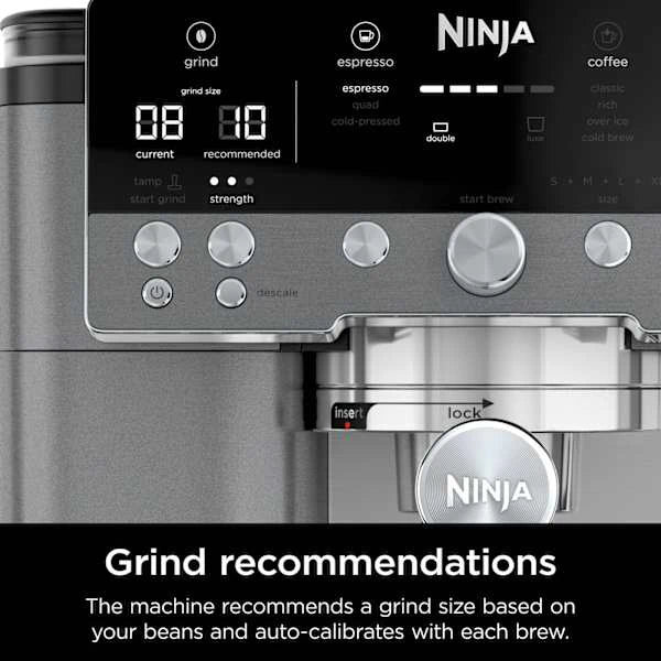 Автоматическая зерновая кофемашина 3-в-1 Ninja Luxe Premier ES601EUGM