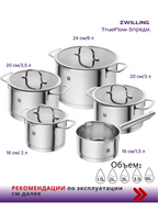Набор кастрюль ZWILLING TrueFlow (5 предметов)