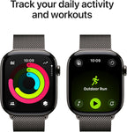 Apple Watch Series 11 [GPS + Cellular 46mm] титановый корпус, миланская петля