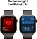 Apple Watch Series 11 [GPS + Cellular 42mm] титановый корпус, миланская петля