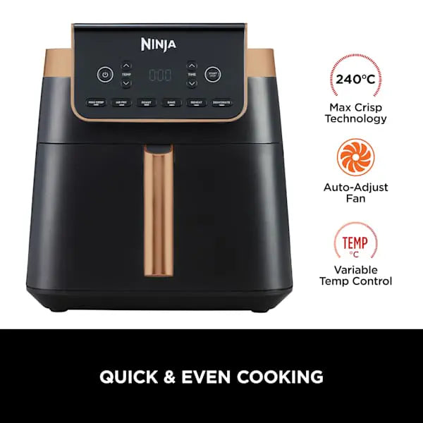 Аэрогриль 6-в-1 Ninja Max Pro Single Zone Copper Edition, 6.2 литров AF180EUCP/AF180UKCP