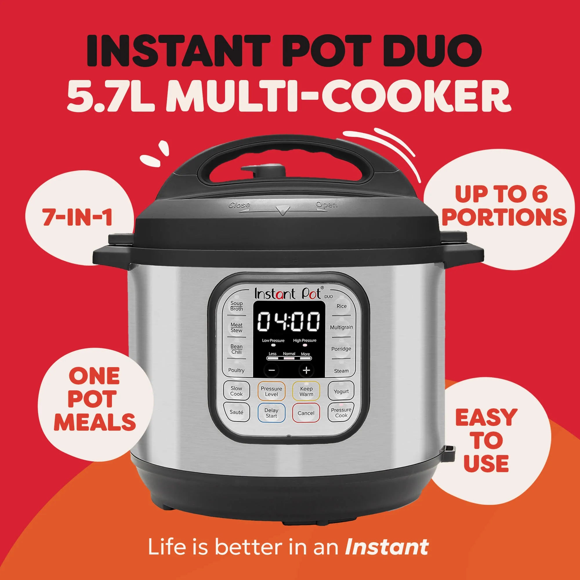 Мультиварка 7-в-1 Instant Pot Duo 5.7L