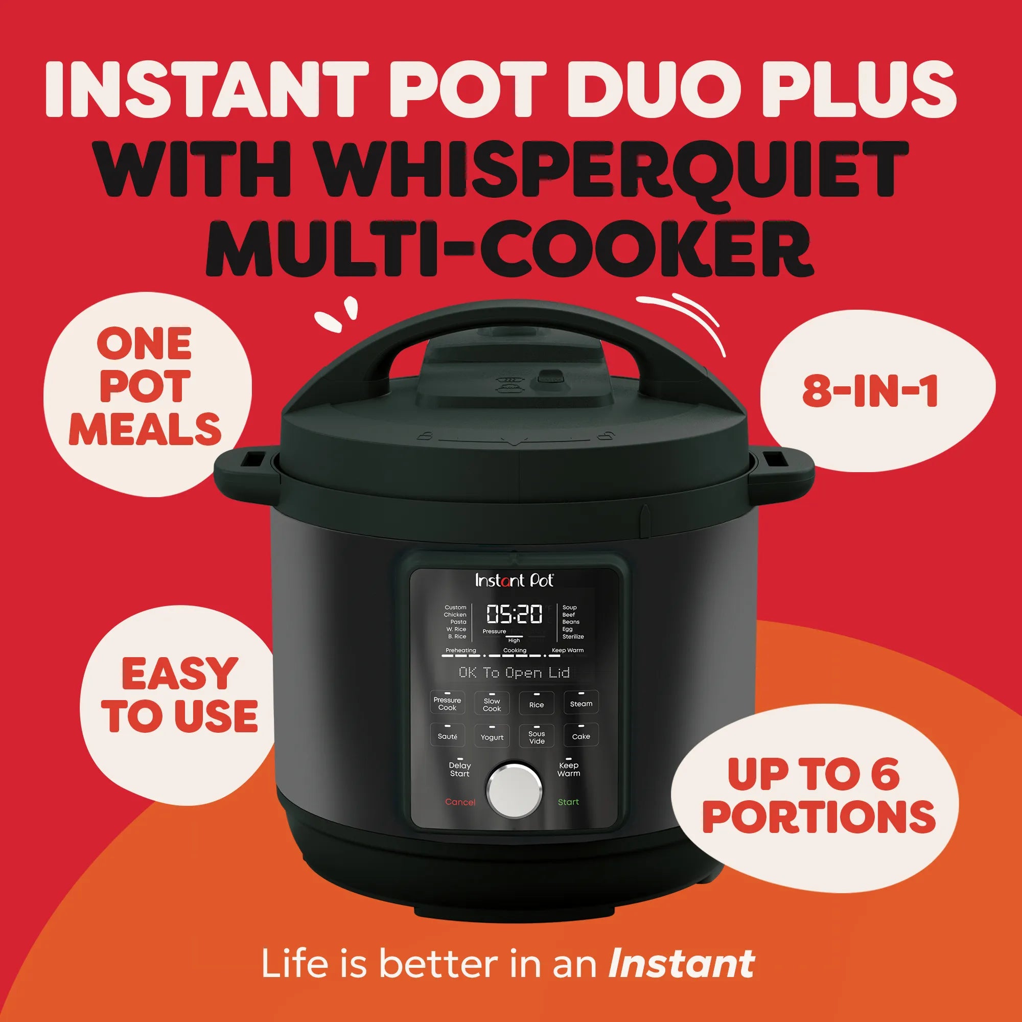 Мультиварка 9-в-1 Instant Pot Duo Plus WhisperQuiet 5.7L