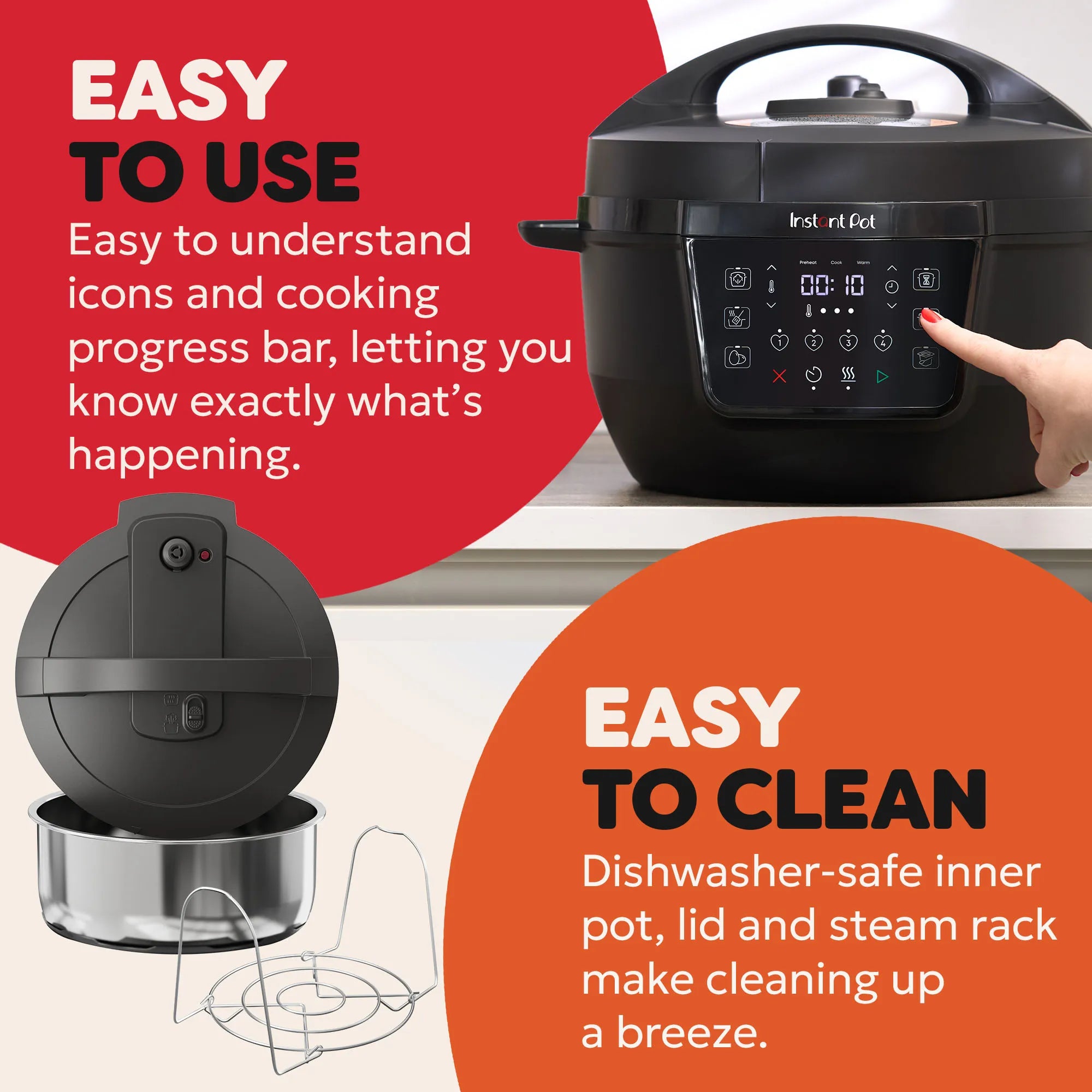 Большая мультиварка 7-в-1 для большой семьи Instant Pot Classic XL 7.1L