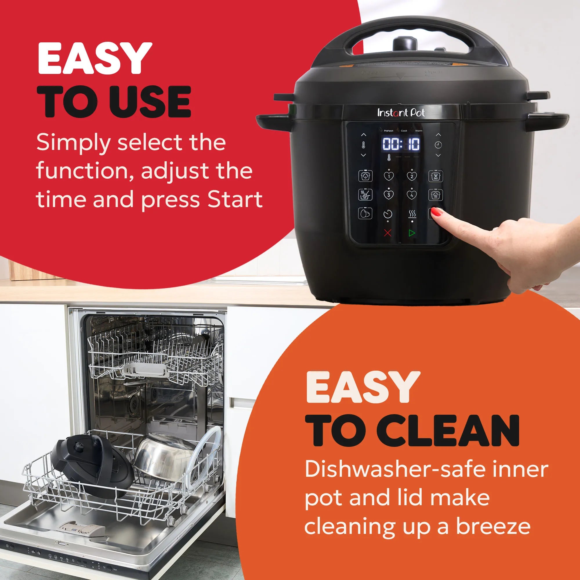 Мультиварка 7-в-1 Instant Pot Classic 5.7L — Black Pepper