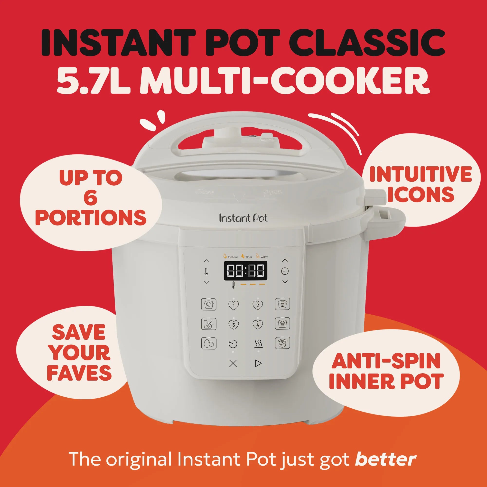 Мультиварка 7-в-1 Instant Pot Classic 5.7L — Sea Salt