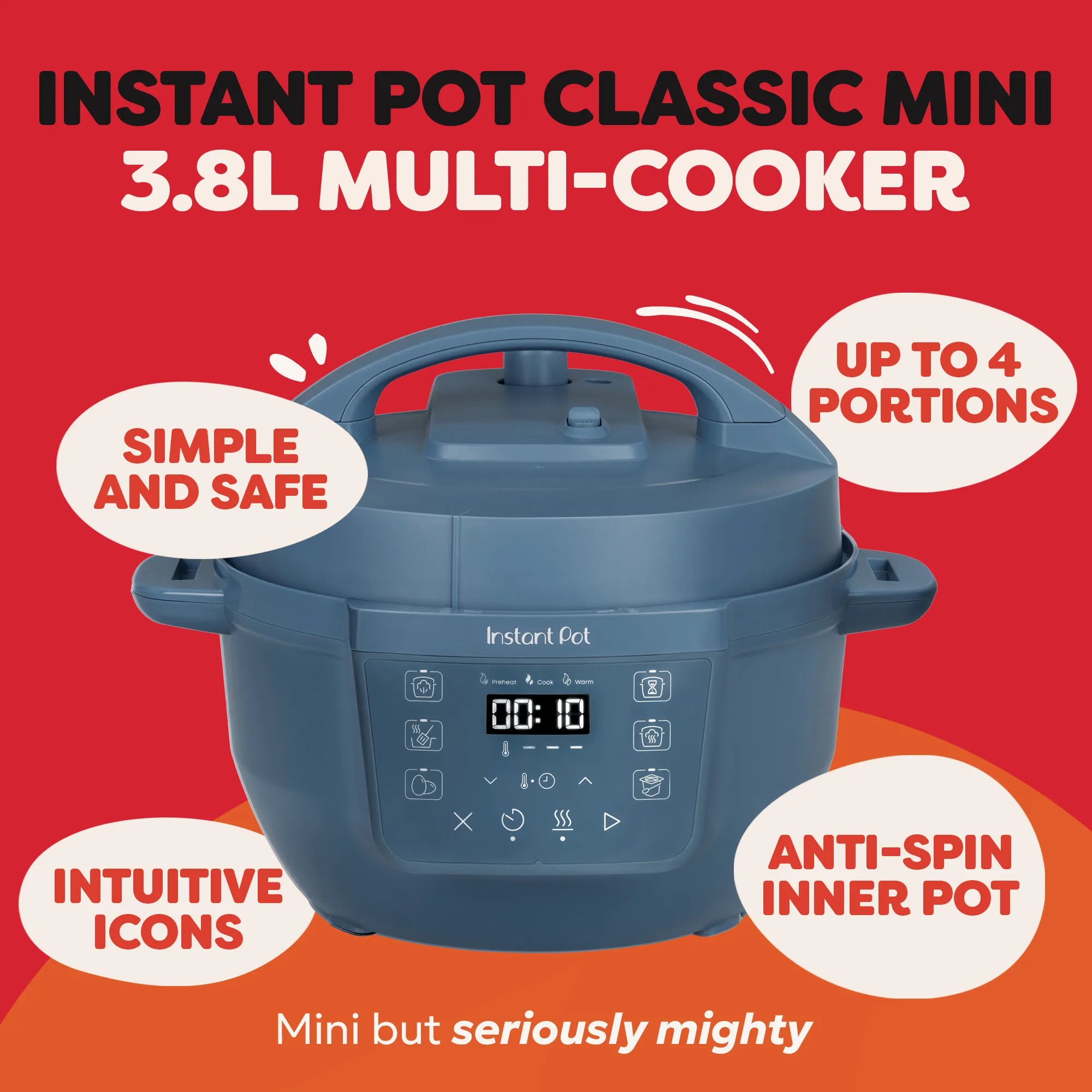 Мультиварка 7-в-1  Instant Pot Classic Mini 3.8L — Daydream Blue