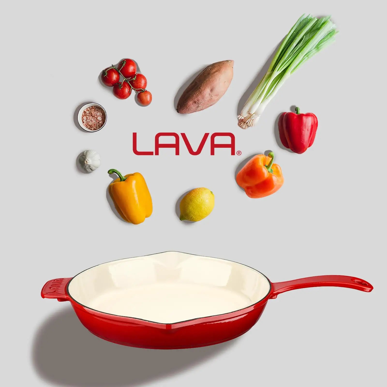 Чугунная сковорода круглая Lava Edition 28 см
