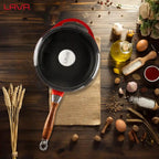 Чугунная сковорода круглая Lava Heritage 24 см + крышка