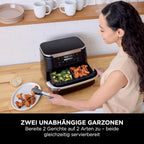 Аэрогриль 6-в-1 Ninja FlexDrawer Dual Zone, 6.6 литров AF550EU/AF550UK