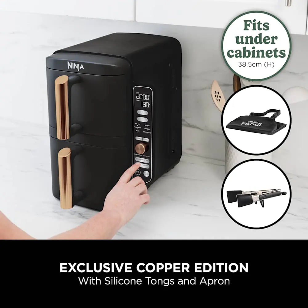 Аэрогриль 6-в-1 Ninja XL Double Stack Copper 9.5 литров SL400EUCP/SL400UKCP