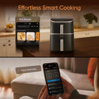 Умный аэрогриль с керамическим покрытием COSORI Turbo Tower Pro Smart 10,8 литров, Wi-Fi, 2 камеры DualBlaze
