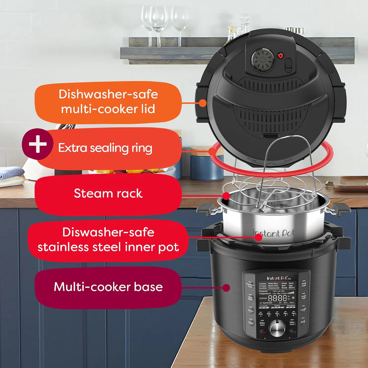 Мультиварка 10-в-1 Instant Pot Pro 5.7L