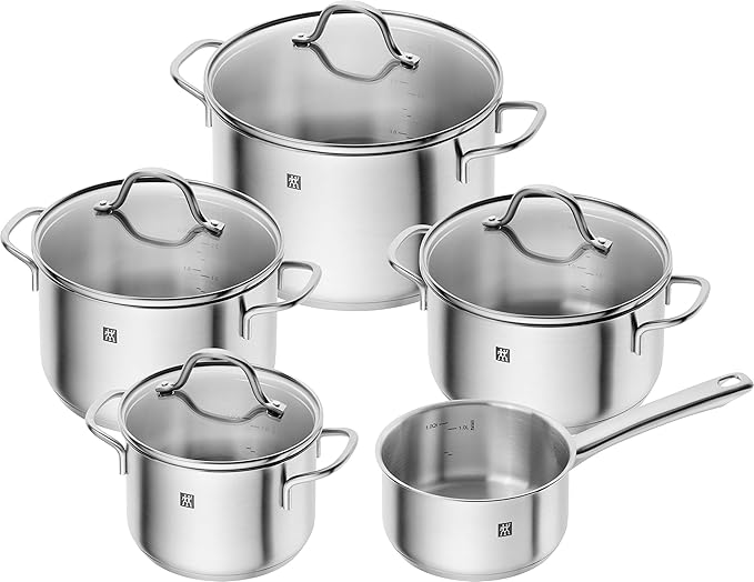 Zwilling Flow набор посуды (5 предметов), нержавеющая сталь, для всех типов плит