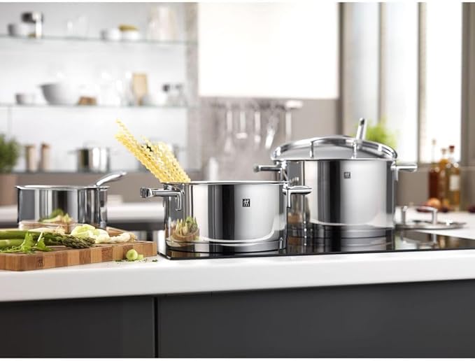 Zwilling Passion набор посуды 5 предметов, стальные крышки, нержавеющая сталь, для всех типов плит