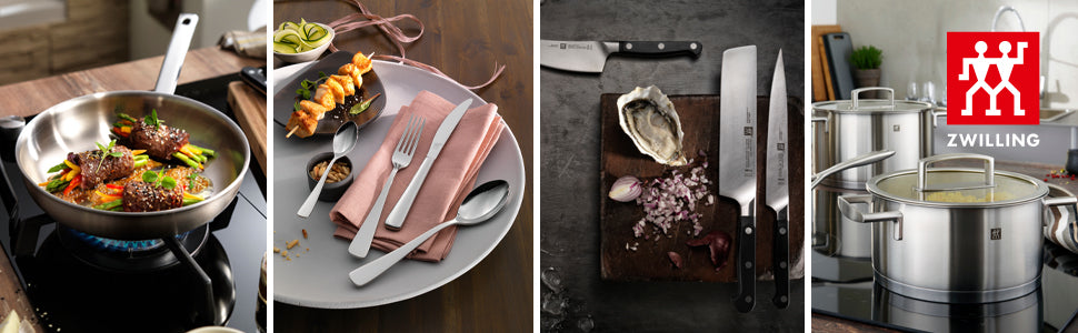 Zwilling Passion набор посуды 5 предметов, стальные крышки, нержавеющая сталь, для всех типов плит
