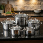 Zwilling Quadro набор посуды (5 предметов), нержавеющая сталь, для всех типов плит и духовки