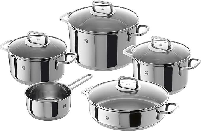 Zwilling Quadro набор посуды (5 предметов), нержавеющая сталь, для всех типов плит и духовки